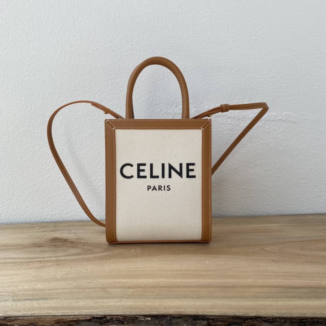Best Replica Celine Dupe Triomphe Canvas Small Cabas Vertical Replica Bag - Colareps