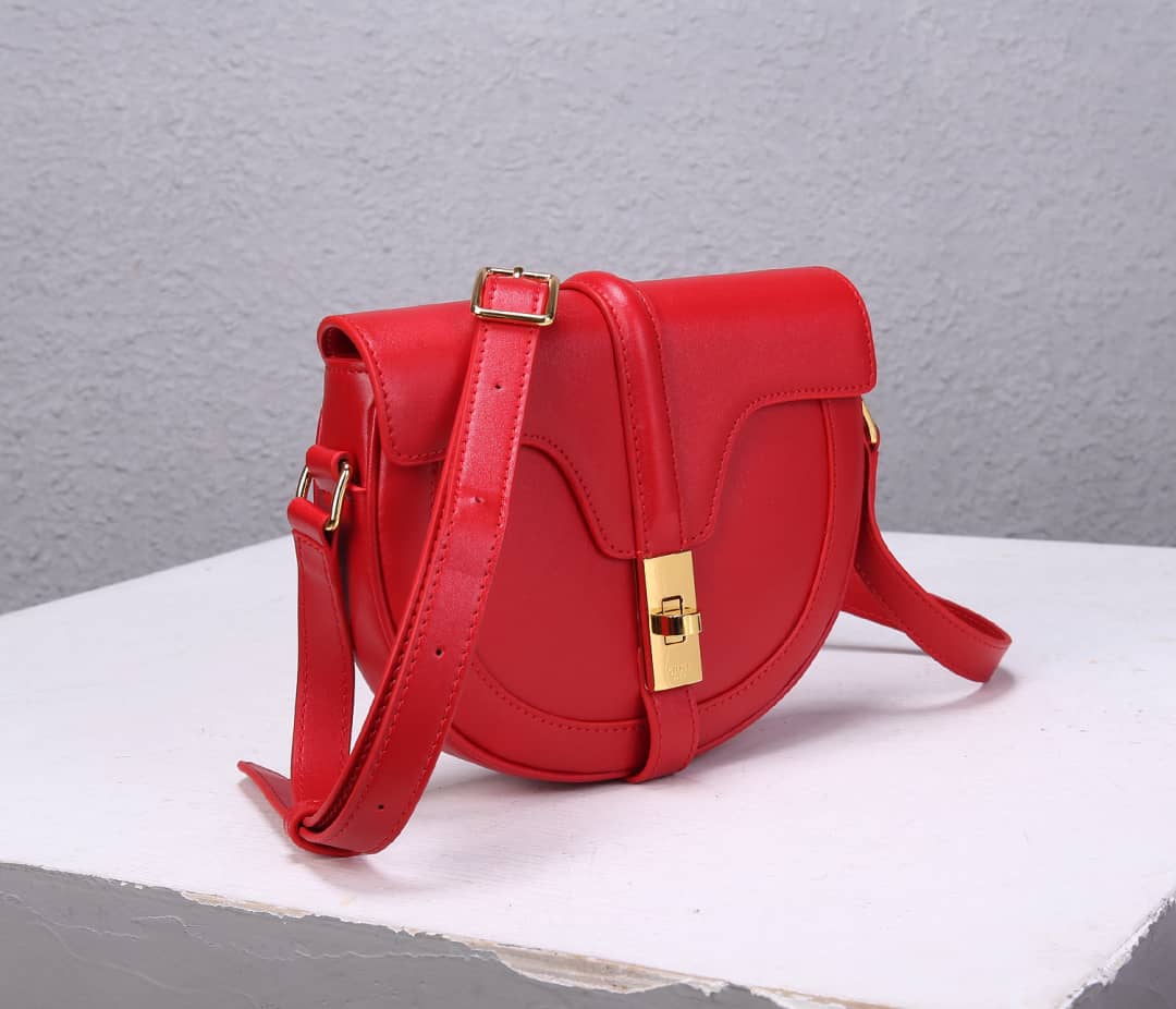 Best Replica Celine Small Besace 16 Cowhide Replica Saddle Bag - Colareps