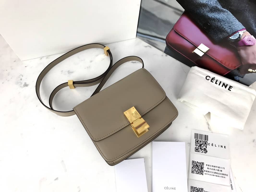 Best Replica Celine Box Bag Dupe Teen Classic Calfskin Box Replica Handbag - Colareps