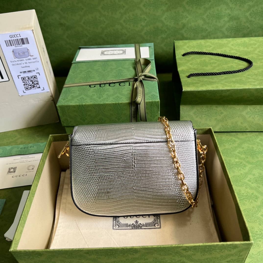 Best Replica Gucci Horsebit 1955 Lizard Mini 675801 Replica Shoulder Bag - Colareps
