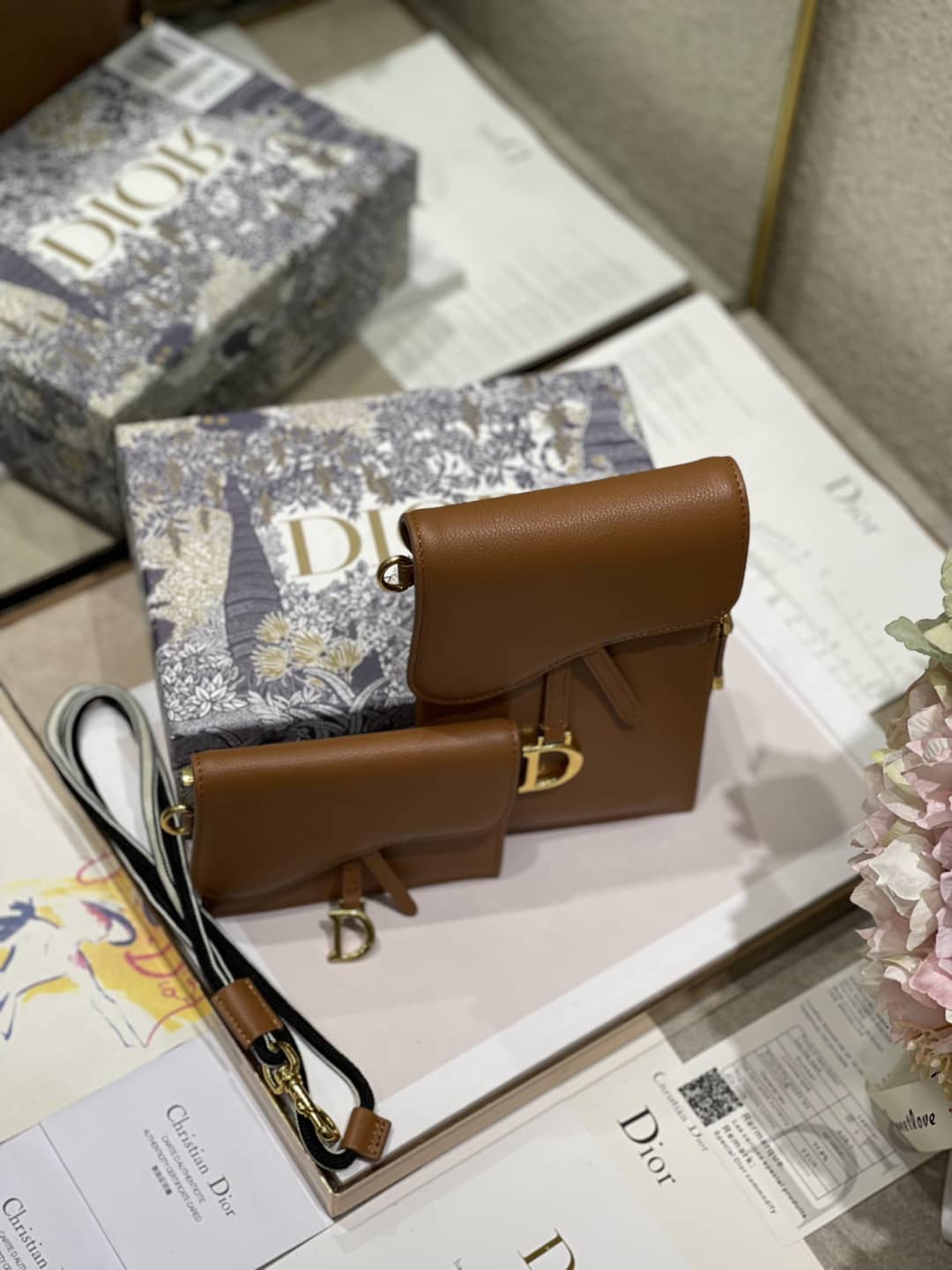 Best Replica Dior Saddle Bag Dupe Vertical Pouch - Colareps