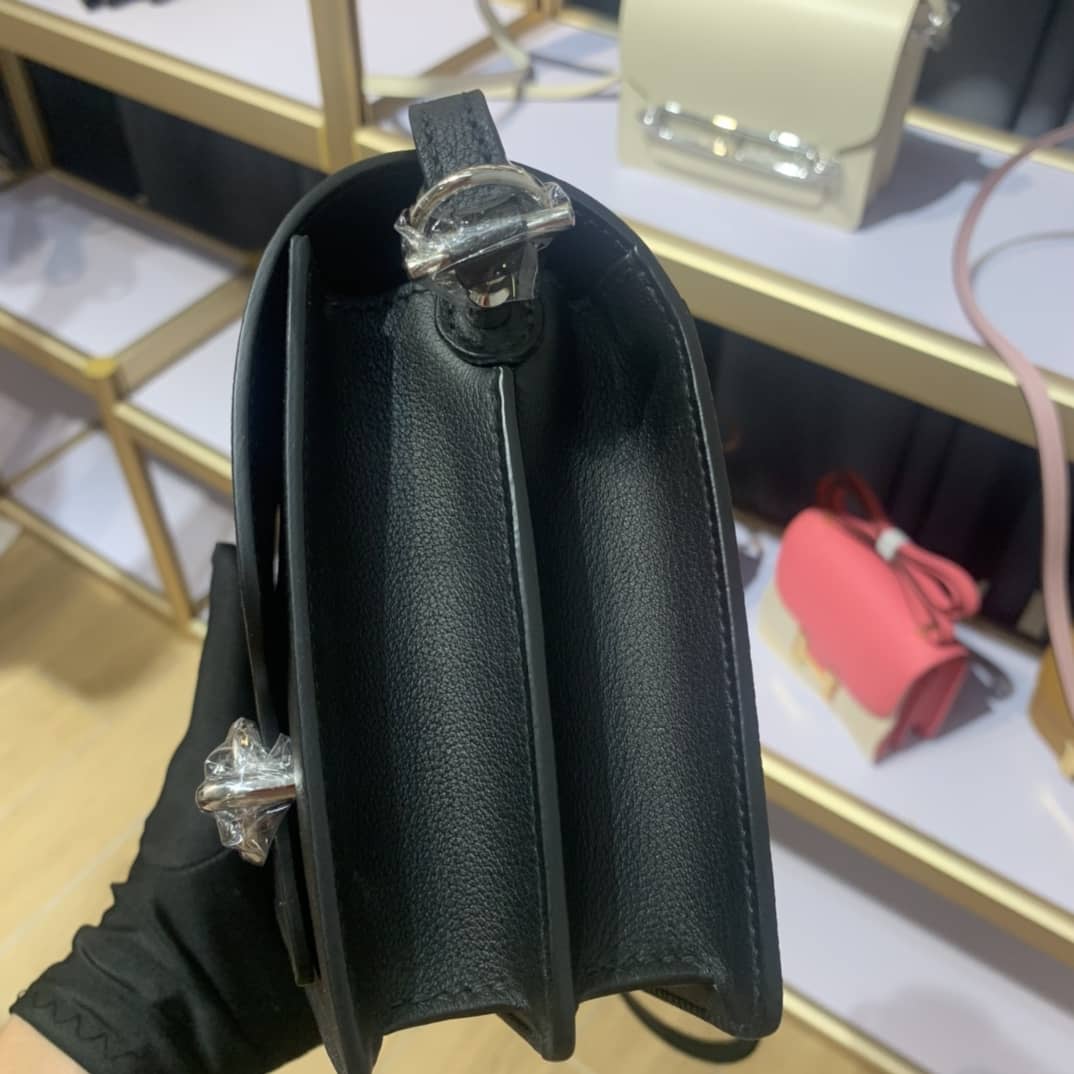 Best Replica Hermes Roulis Mini Sac Evercolor Calfskin Leather Crossbody Bag - Colareps