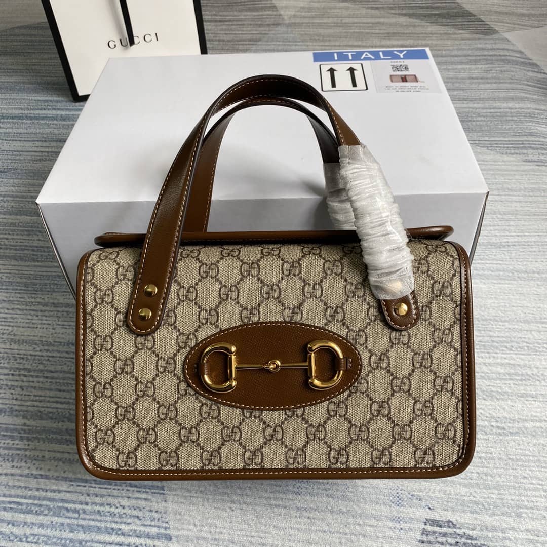 Best Replica Gucci 1955 Horsebit Small Top Handle Bag Replica 627323 - Colareps