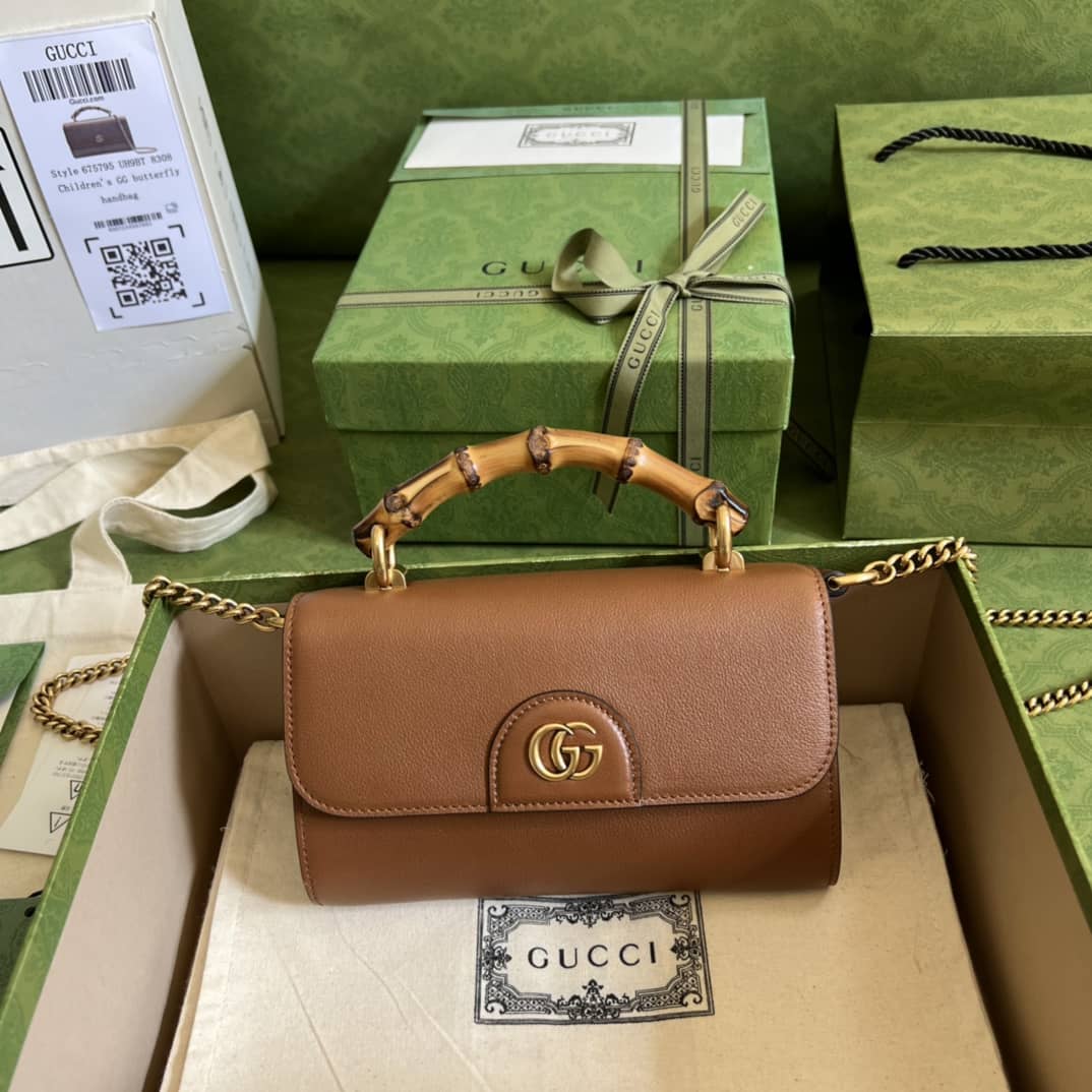 Best Replica Gucci GG Small Top Handle Tote Bag With Bamboo 675794 Replica - Colareps