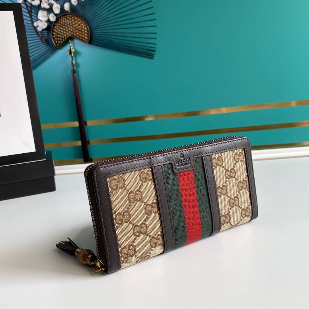 Best Replica Gucci Rania Original GG Zip Around Wallet Replica 353651 - Colareps