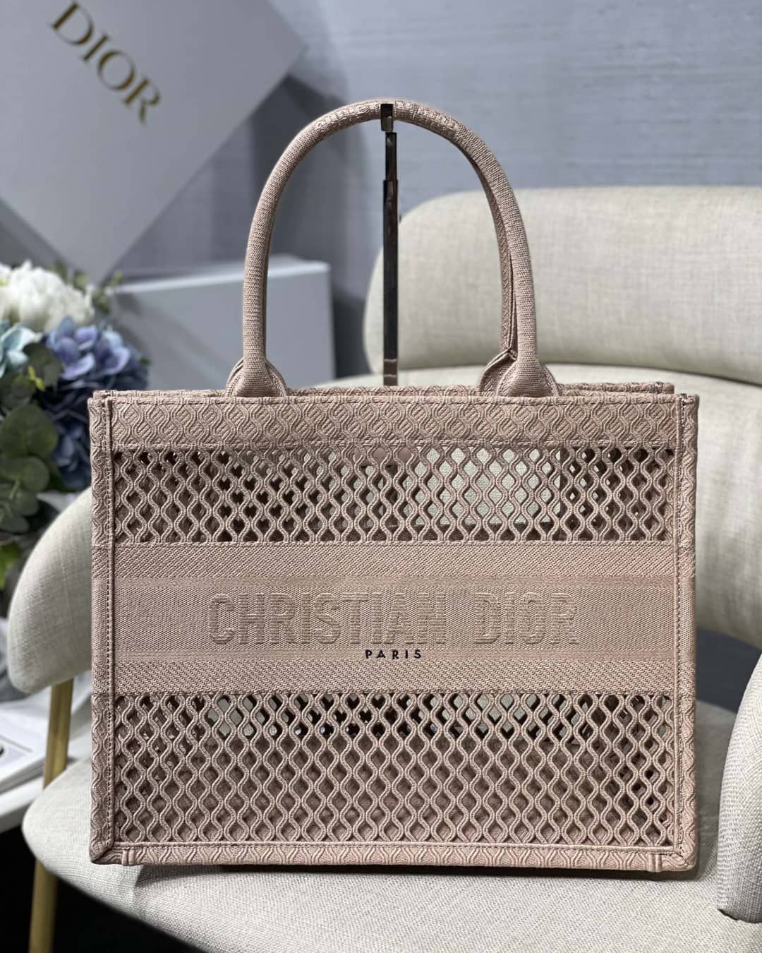 Best Replica Christian Dior Mesh Book Tote Bag - Colareps