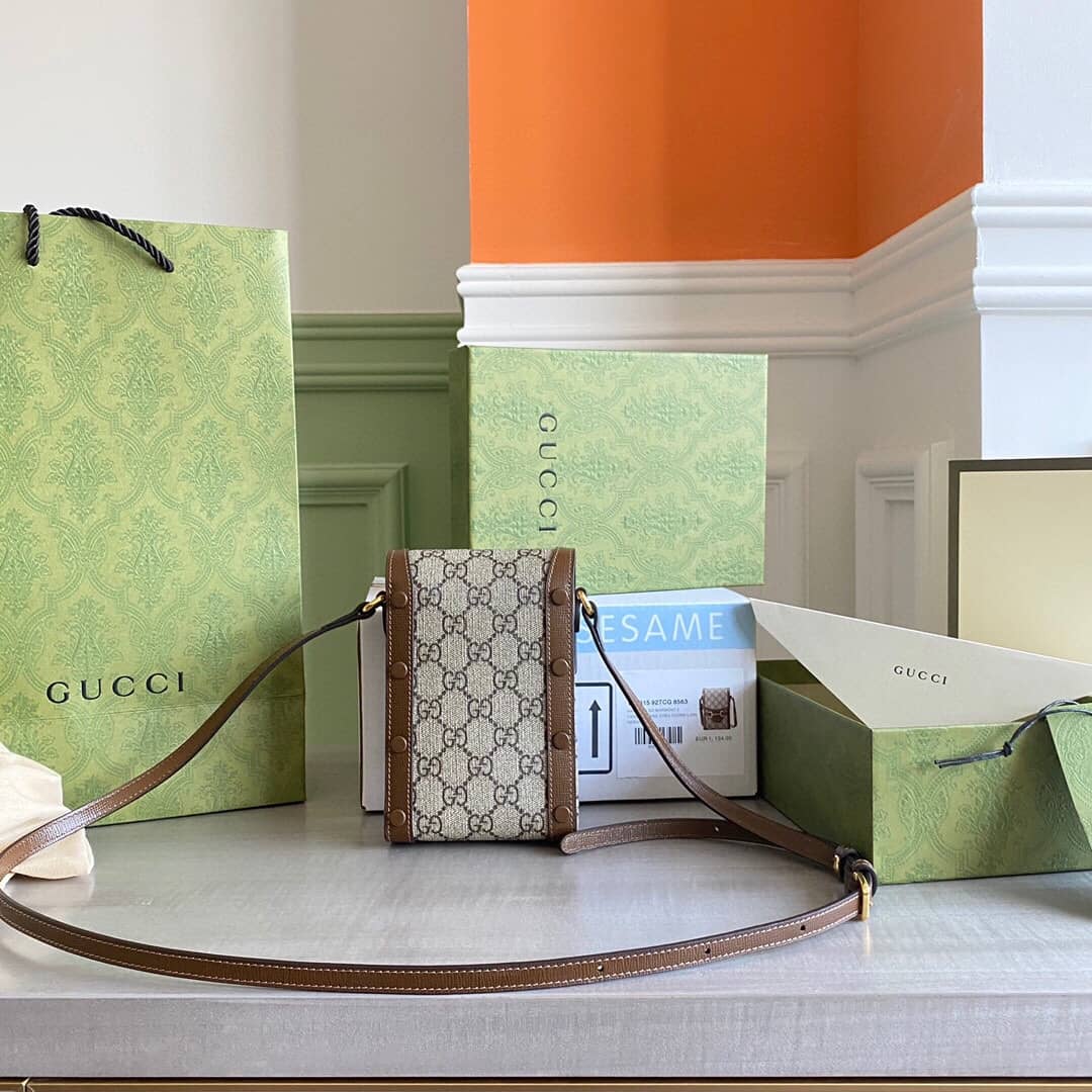 Best Replica Best Replica Gucci Horsebit 1955 Mini Bag Replica Brown 625615(ColaReps) - Colareps