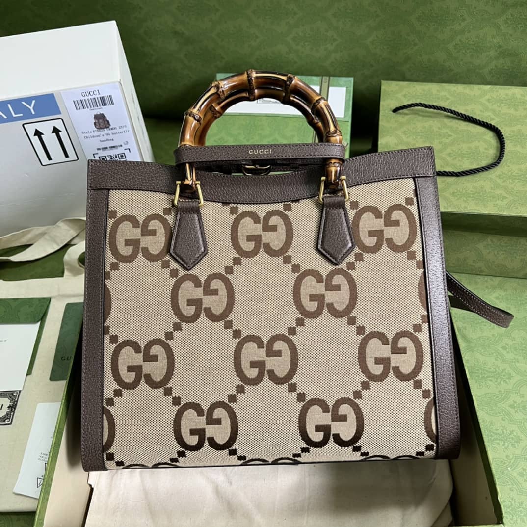 Best Replica Gucci Diana Medium Tote Bamboo 655658 Replica Bag - Colareps