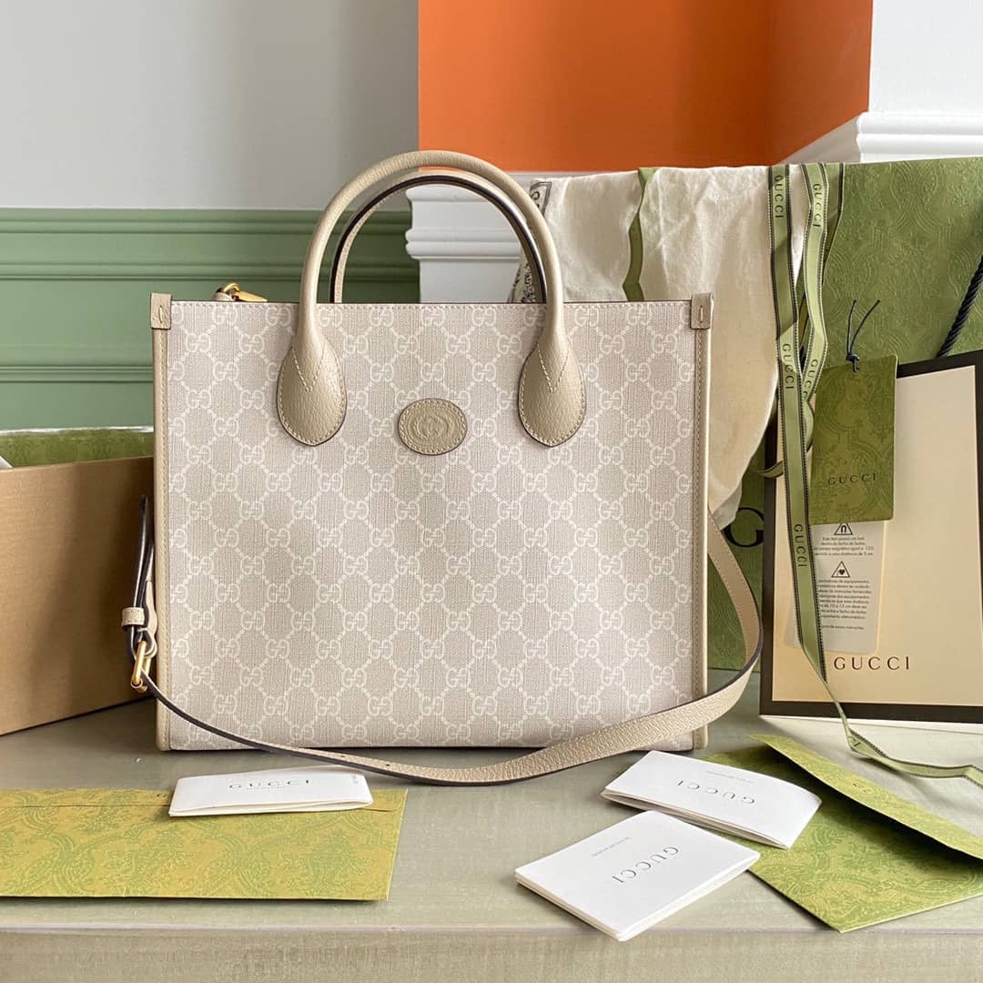 Best Replica Gucci GG Small Tote Bag With Interlocking G 659983 Replica - Colareps