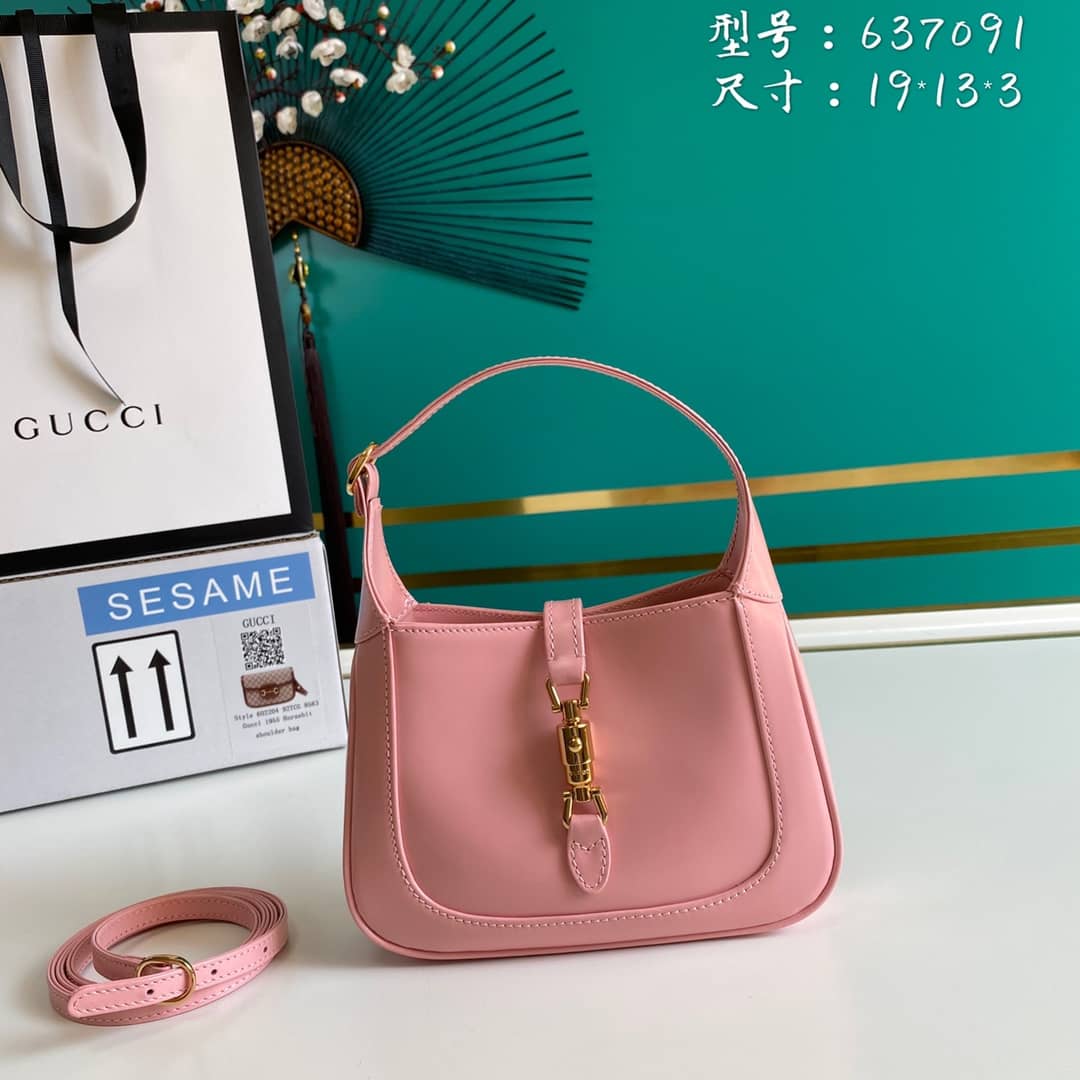 Best Replica Gucci Jackie 1961 Mini Shoulder Bag Hobo Replica 637091 - Colareps