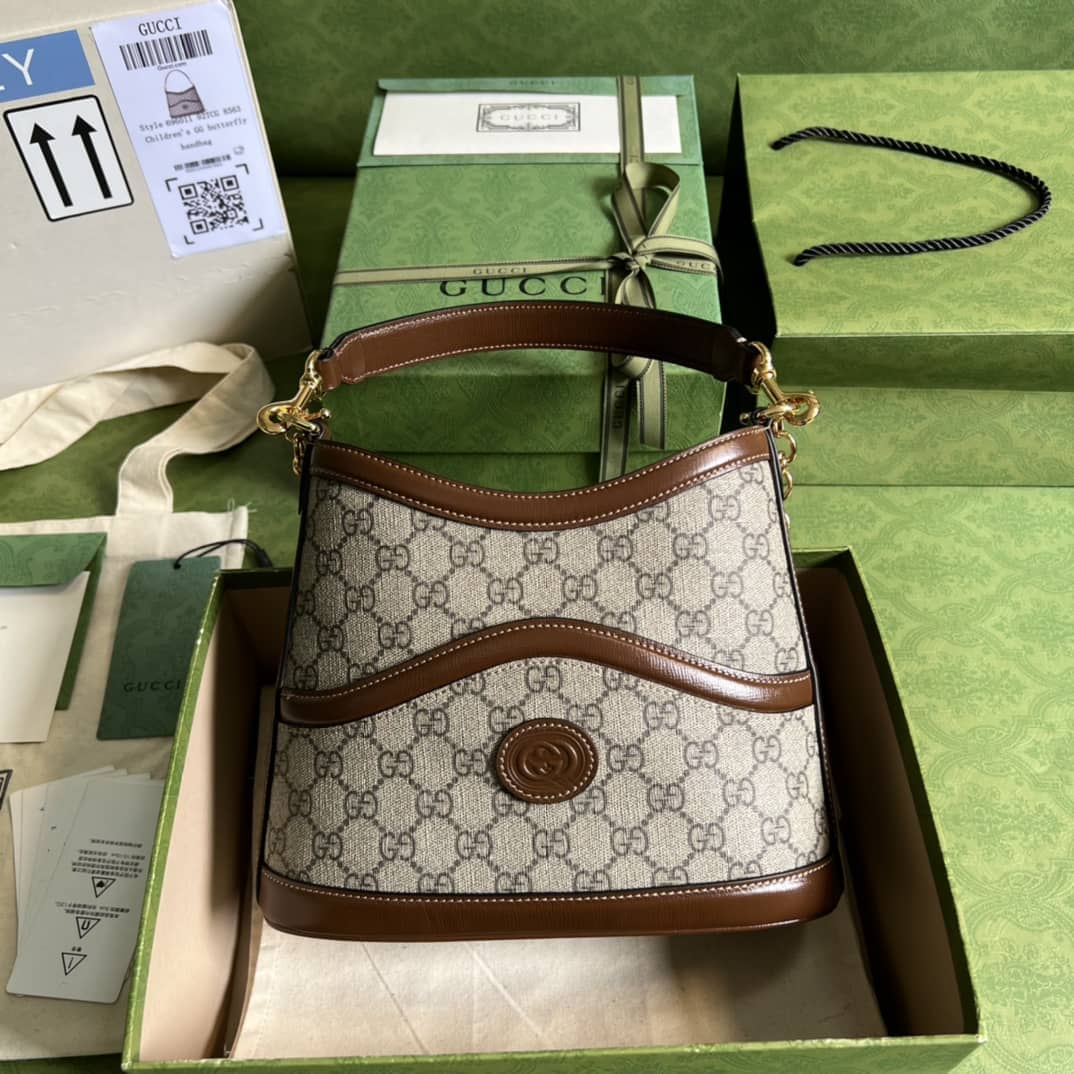 Best Replica Gucci Large With Interlocking G Brown 696011 Replica Shoulder Bag - Colareps