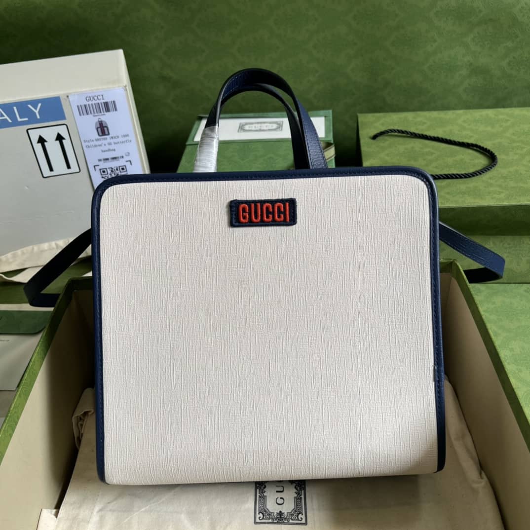 Best Replica Gucci Children Cat Print 630542 Replica Tote Bag - Colareps