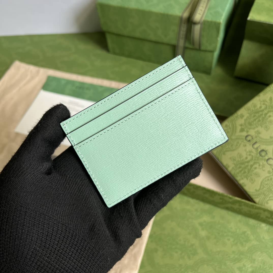 Best Replica Gucci Star Bananya Print Card Case Green 701064 Replica Wallet - Colareps