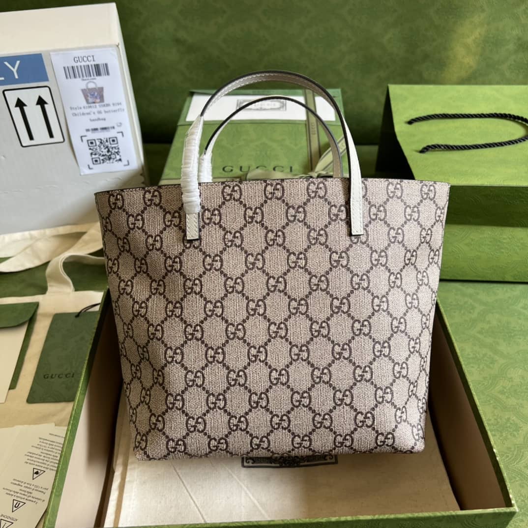 Best Replica Gucci Children Cat Print Tote 410812 Replica Bag - Colareps