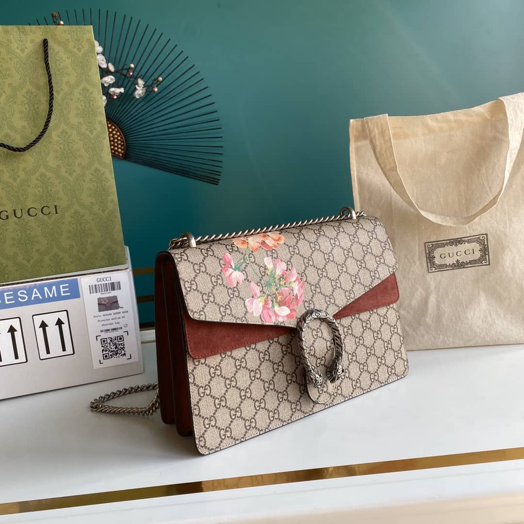 Best Replica Gucci Dionysus Supreme Monogram Chain Medium Shoulder Bag Replica 403348 - Colareps