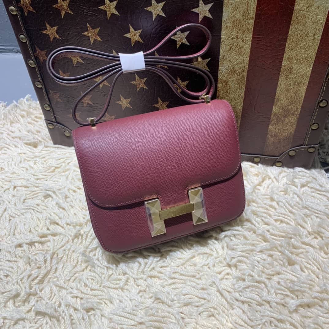 Best Replica Hermes Replica Constance Bag 18CM Epsom Leather - Colareps