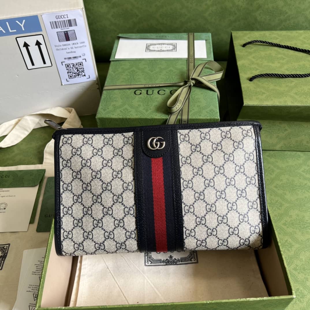Best Replica Gucci Purse Dupes Ophidia GG Toiletry Case 598234 - Colareps