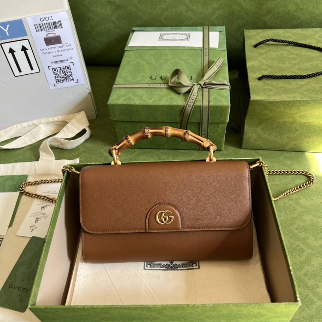 Best Replica Gucci GG Large Top Handle Bag With Bamboo 675795 Replica - Colareps