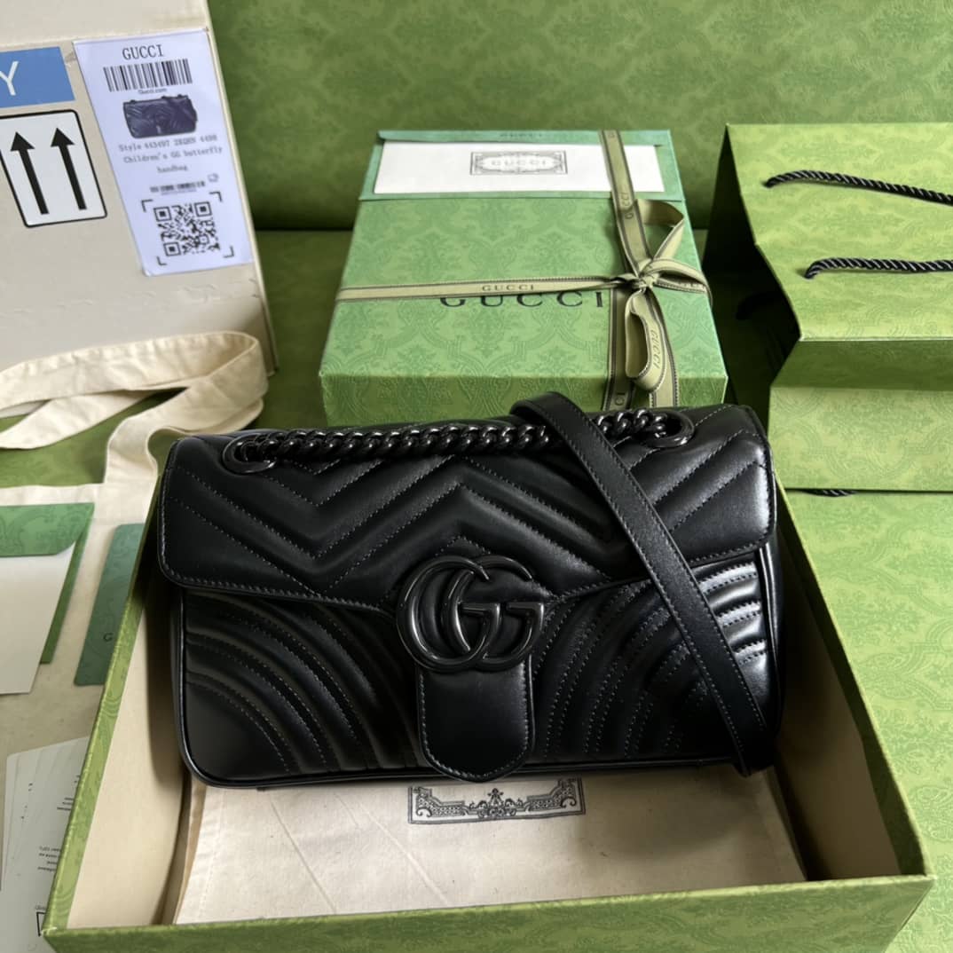 Best Replica Gucci GG Marmont Small Matelassé Leather 443497 Replica Crossbody Bag - Colareps