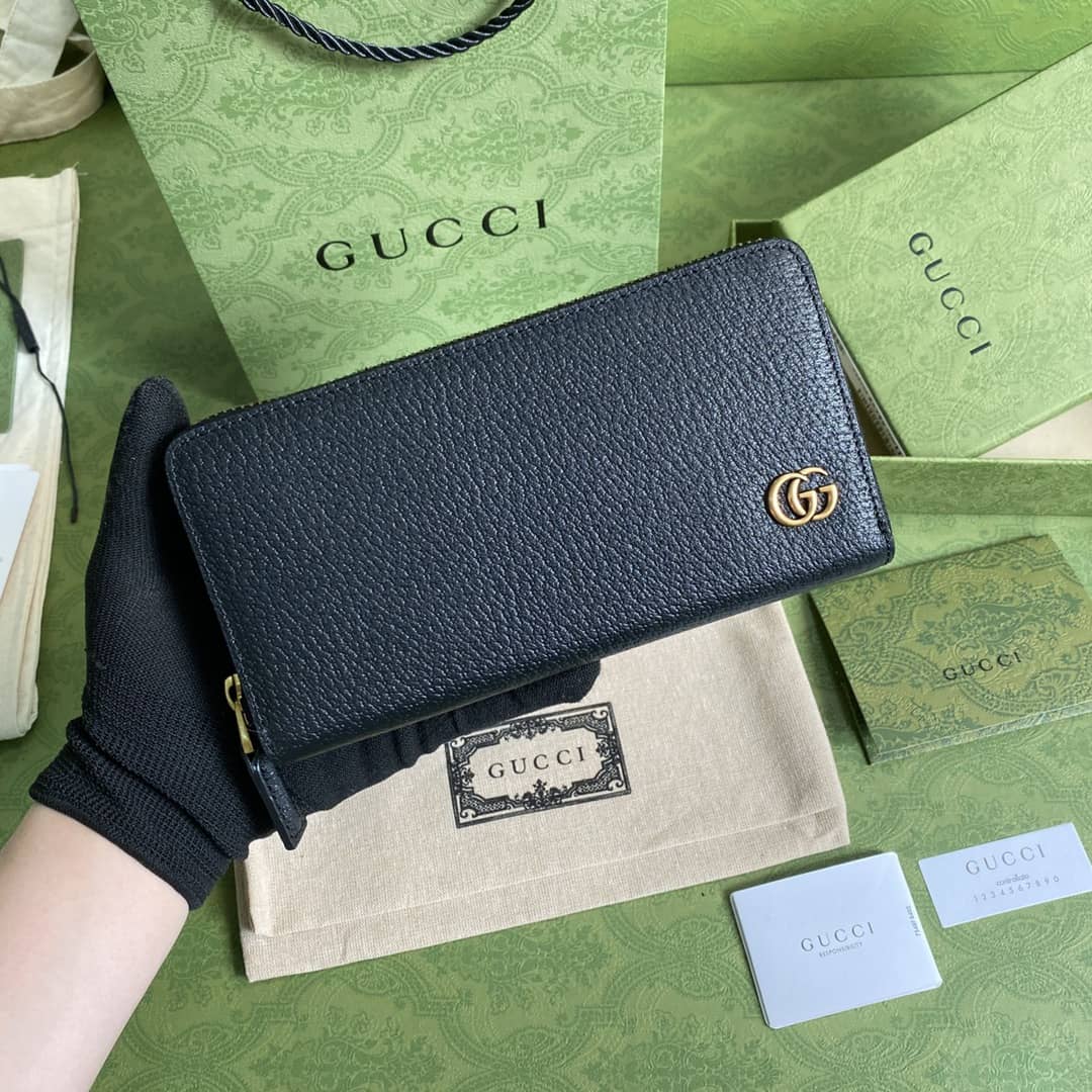 Best Replica Gucci GG Marmont Leather Zip Around Wallet Replica 428736 - Colareps