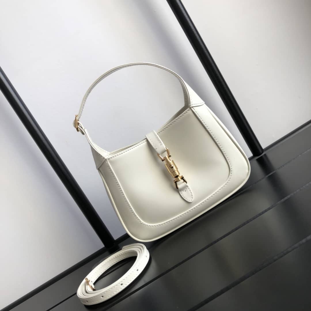 Best Replica Gucci Jackie 1961 Mini Shoulder Bag Replica White 637092 - Colareps