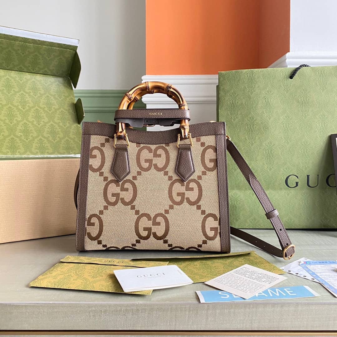 Best Replica Gucci Diana Jumbo GG Small Tote 660195 Replica Crossbody Bag - Colareps