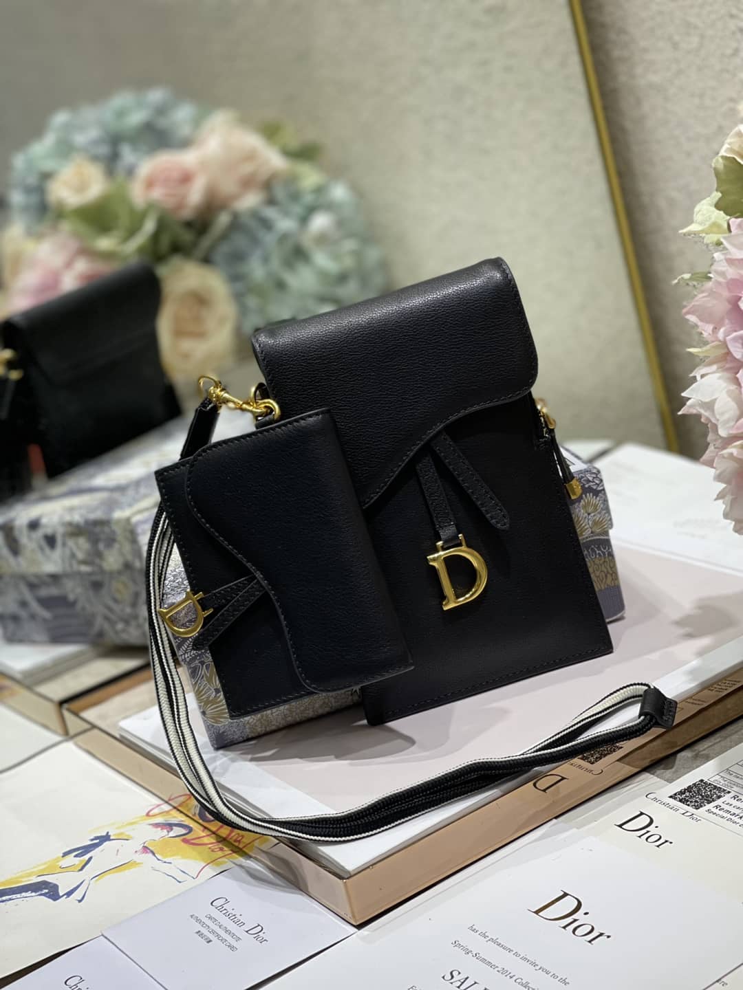 Best Replica Dior Saddle Bag Dupe Vertical Pouch - Colareps