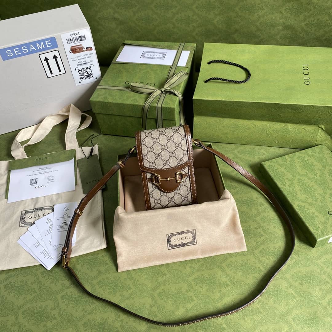 Best Replica Gucci 1955 Horsebit Mini Phone Bag Replica 625615 - Colareps