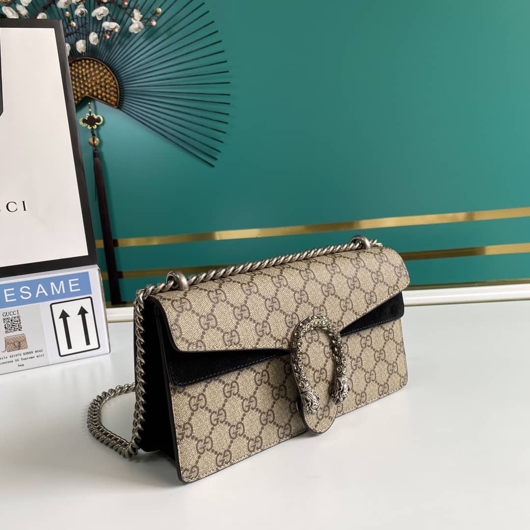 Best Replica Gucci Dionysus GG Supreme Small Crossbody Bag Replica 499623 - Colareps