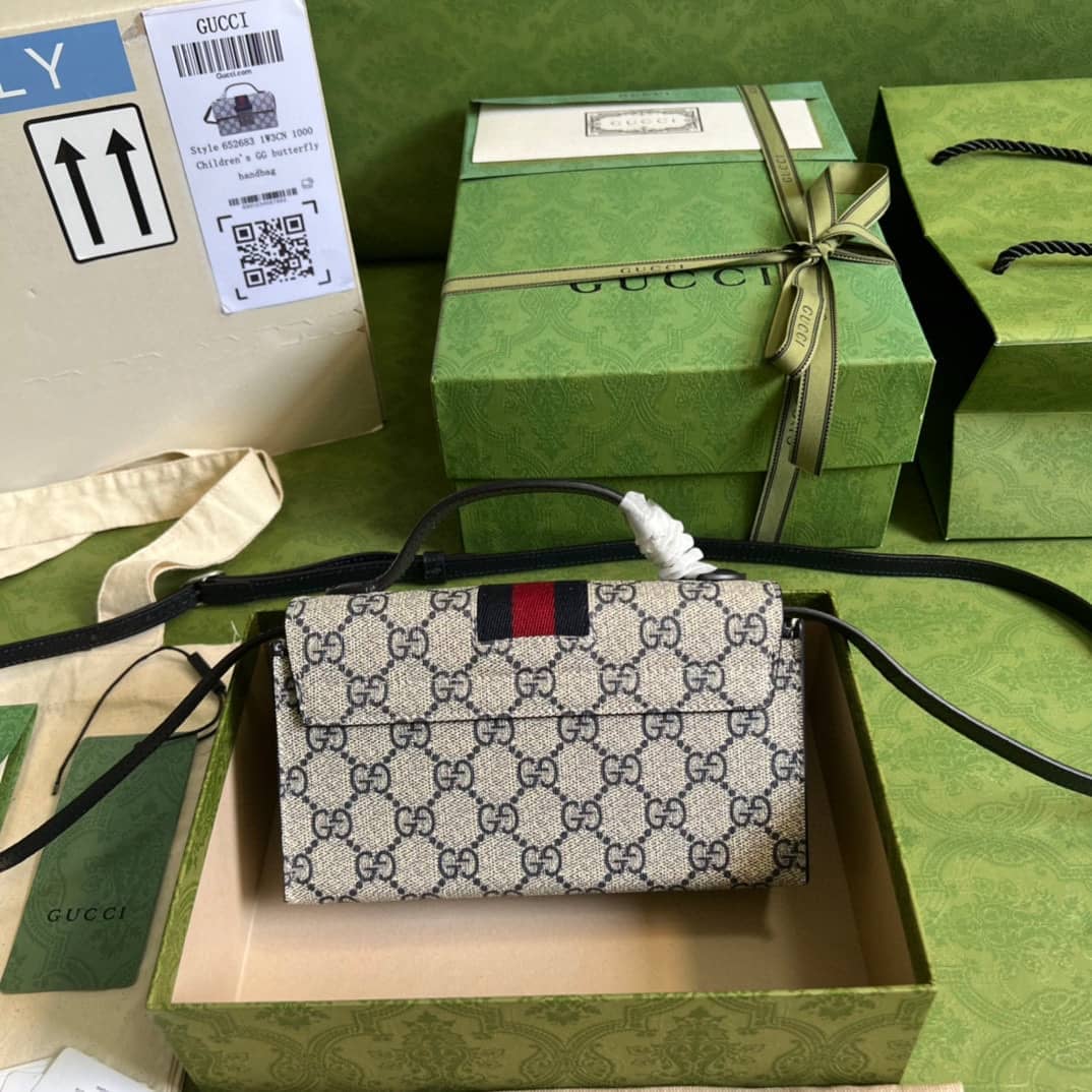 Best Replica Gucci Crossbody Dupe Padlock Mini GG Supreme Canvas Top Handle 652683 - Colareps