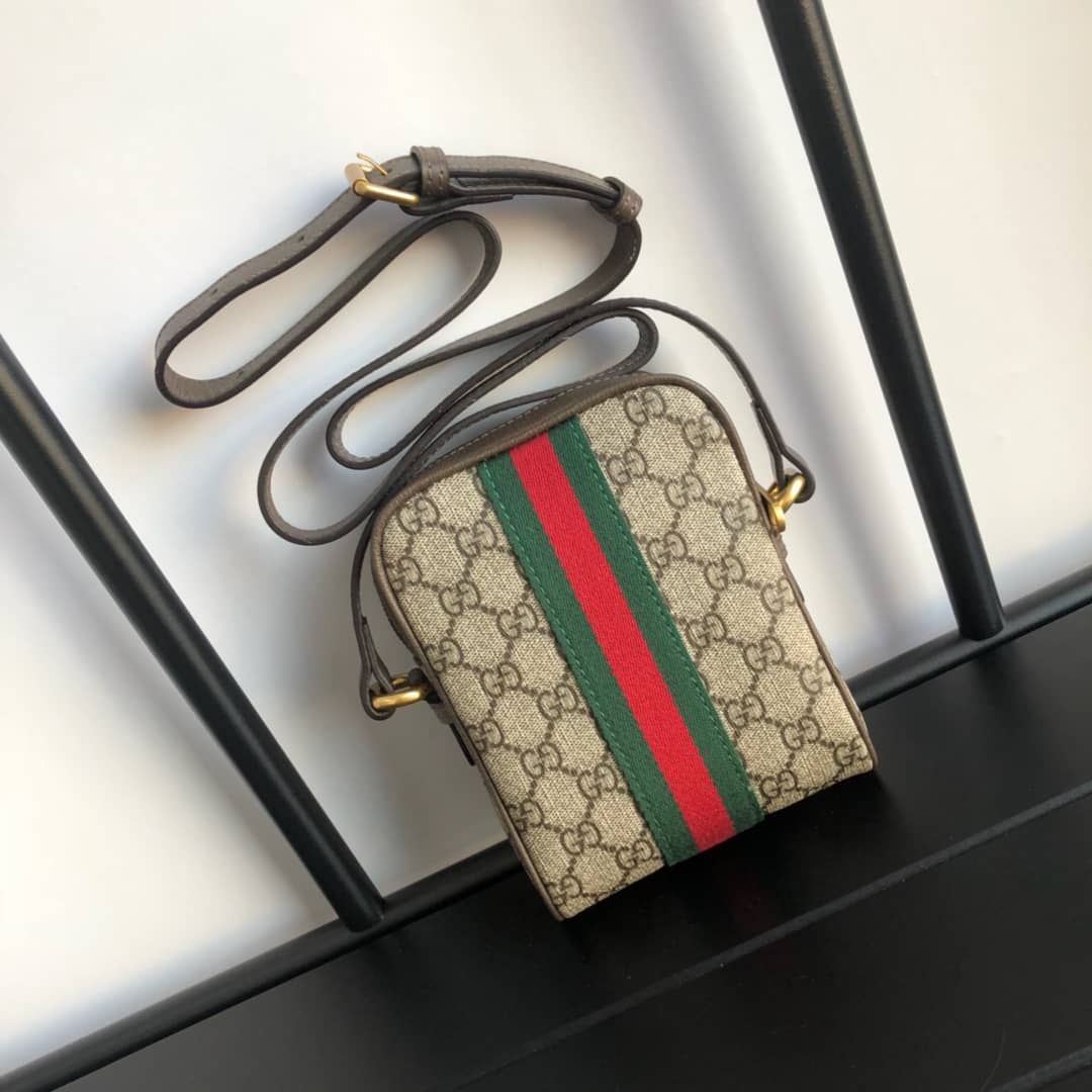 Best Replica Gucci Ophidia Small GG Canvas Messenger Bag Replica 547926 - Colareps