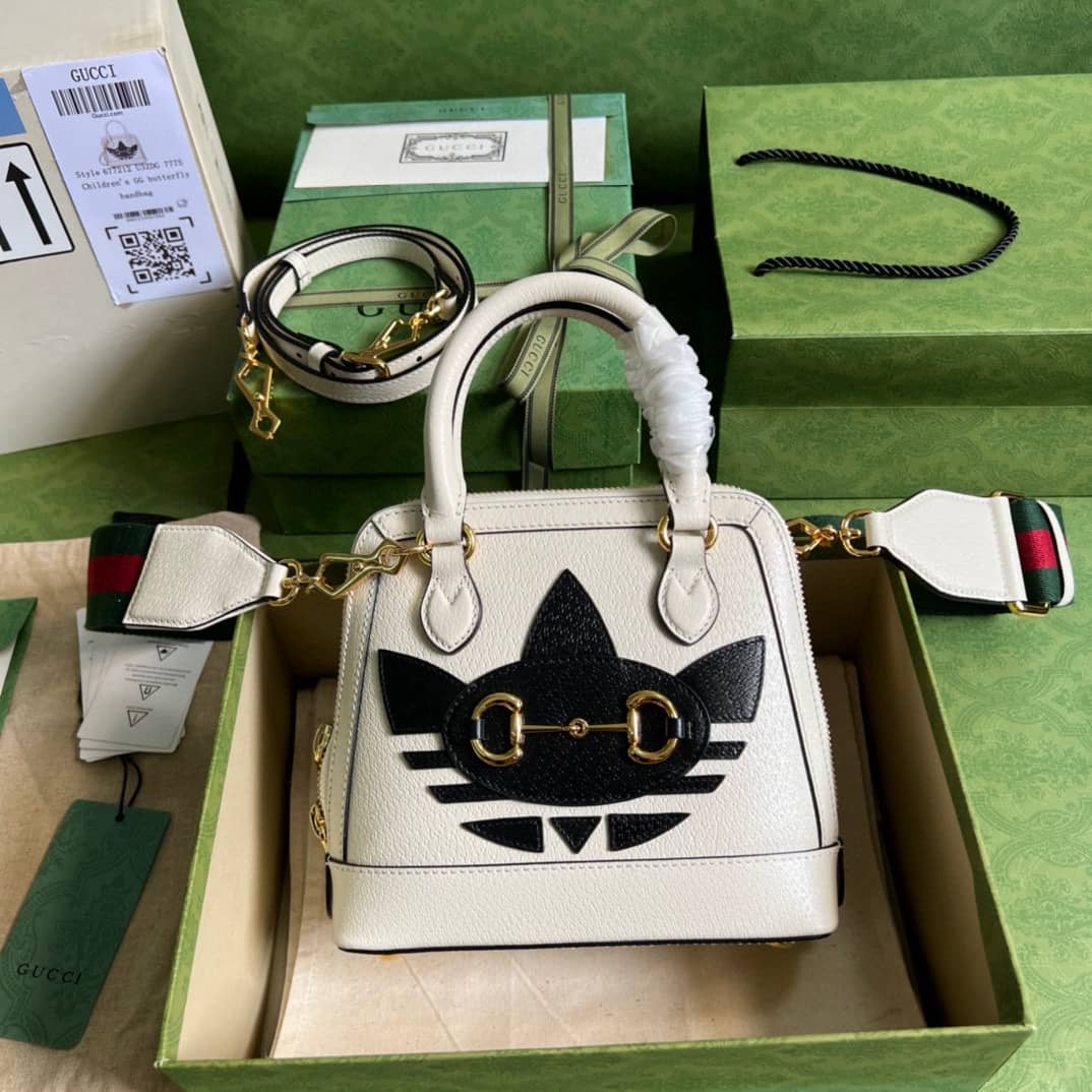 Best Replica Adidas x Gucci Horsebit 1955 Mini Shoulder Bag 677212 Replica - Colareps