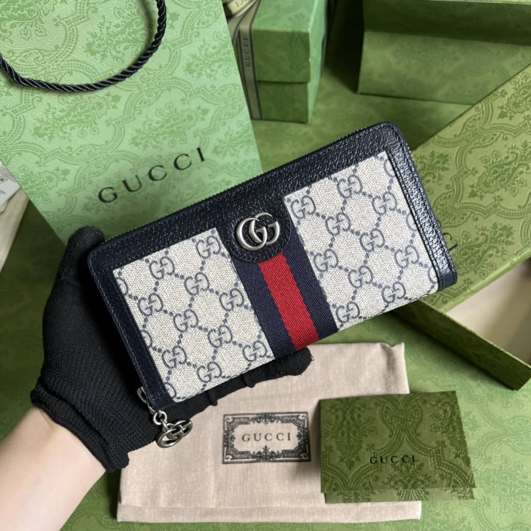 Best Replica Gucci Ophidia GG Zip Around Wallet 523154 Replica - Colareps