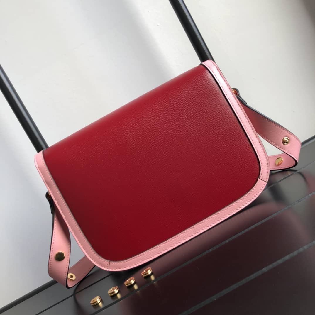 Best Replica Gucci Horsebit 1955 Shoulder Bag Replica Red 602204 - Colareps