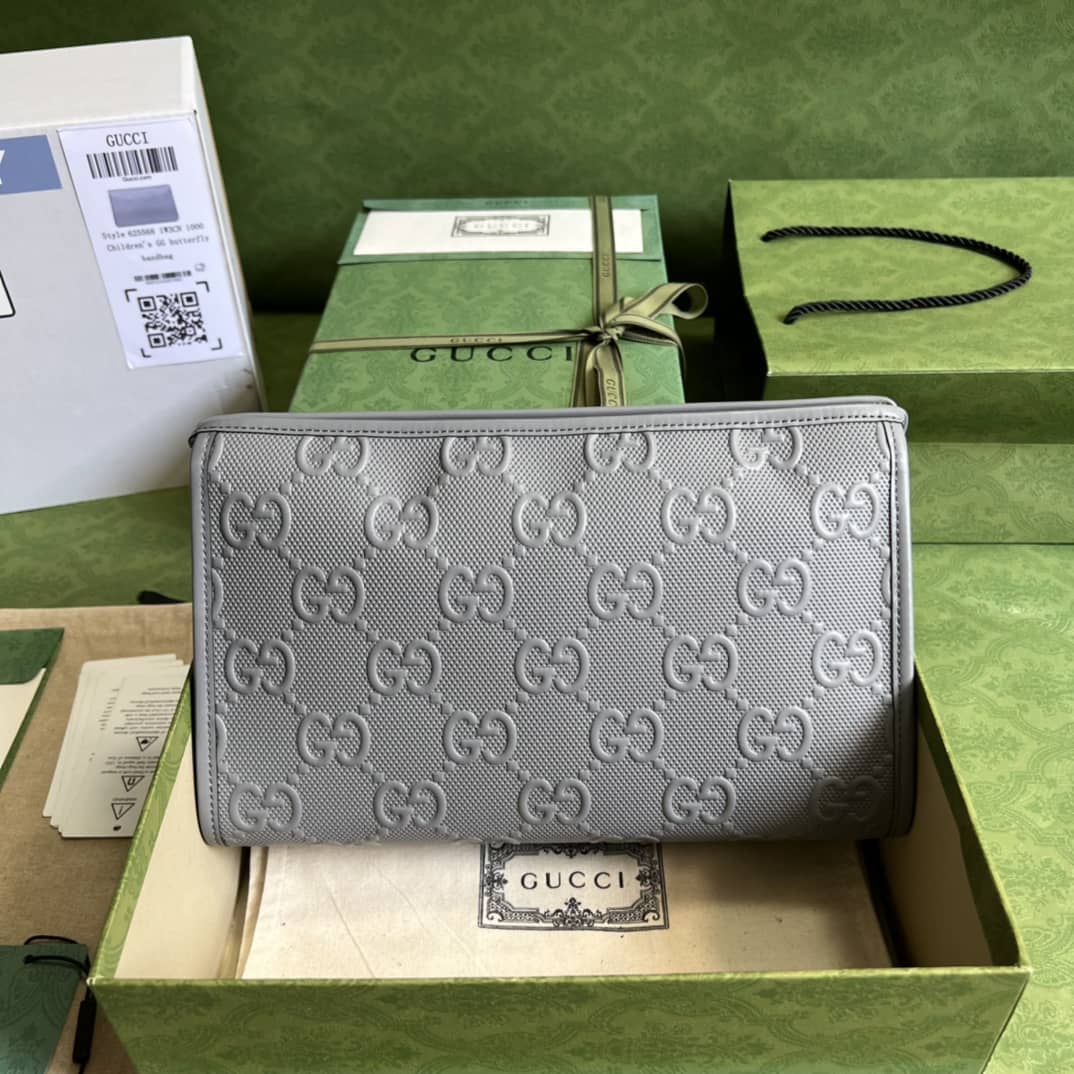 Best Replica Gucci GG Embossed Cosmetic 625568 Replica Clutch - Colareps