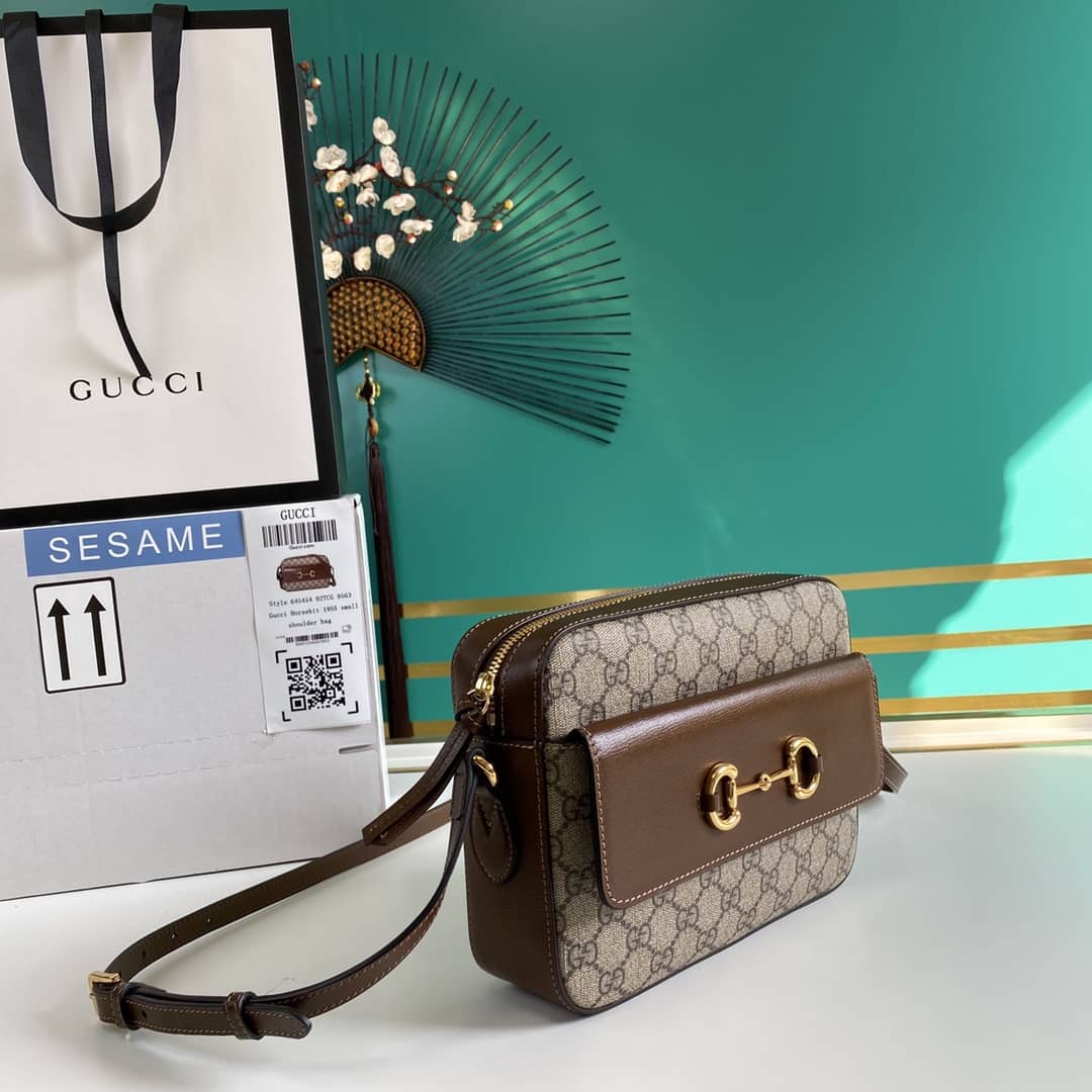 Best Replica Gucci 1955 Horsebit Small Shoulder Bag Replica 645454 - Colareps
