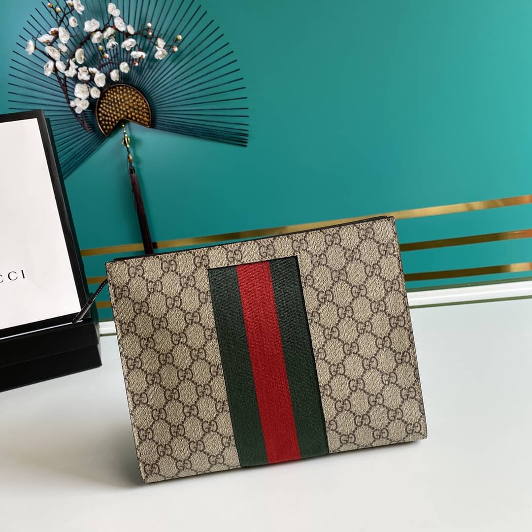 Best Replica Gucci Purse Dupes Webbing Line GG Supreme 475316 - Colareps