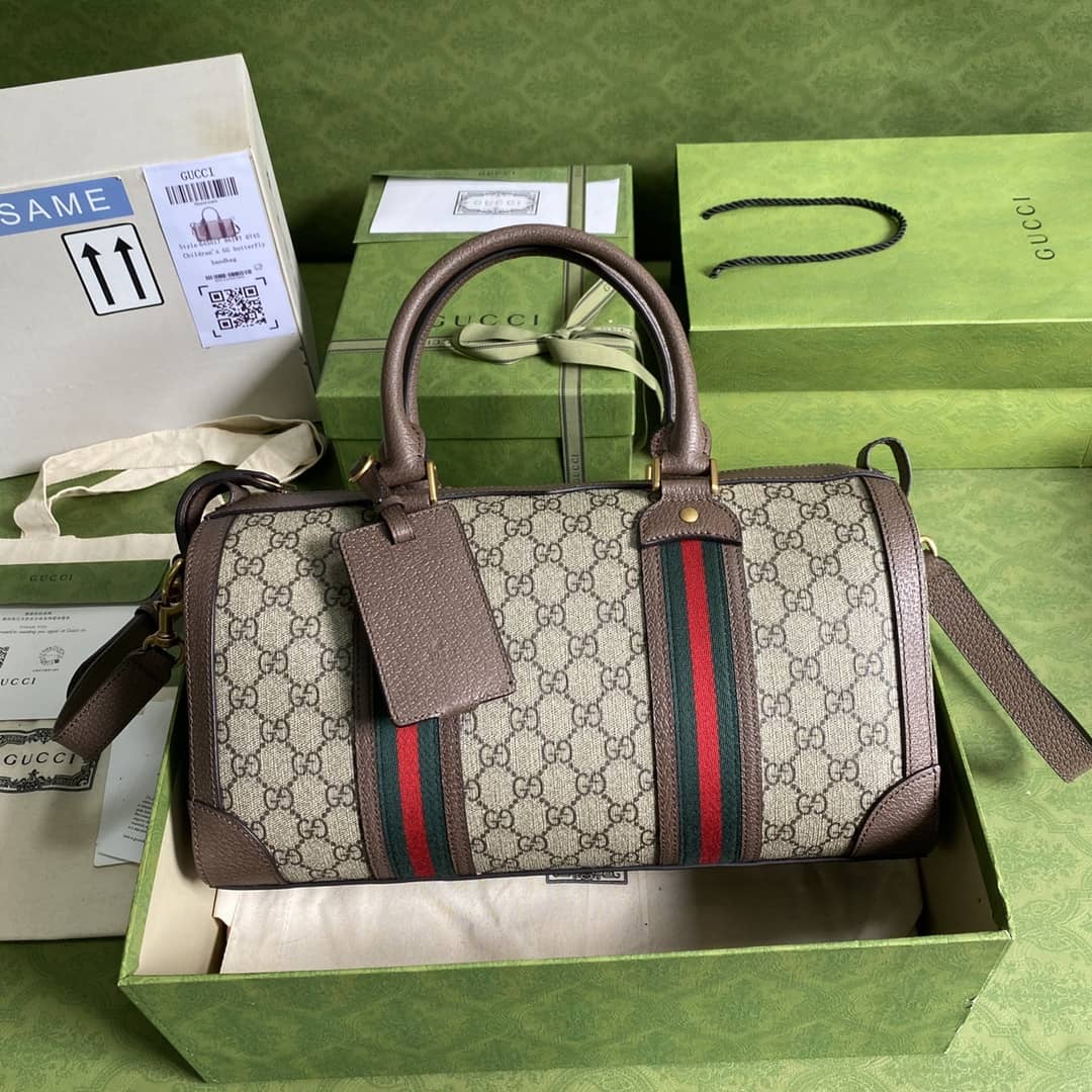 Best Replica Best Replica Gucci Web GG Small Duffel Bag Replica 645017(ColaReps) - Colareps