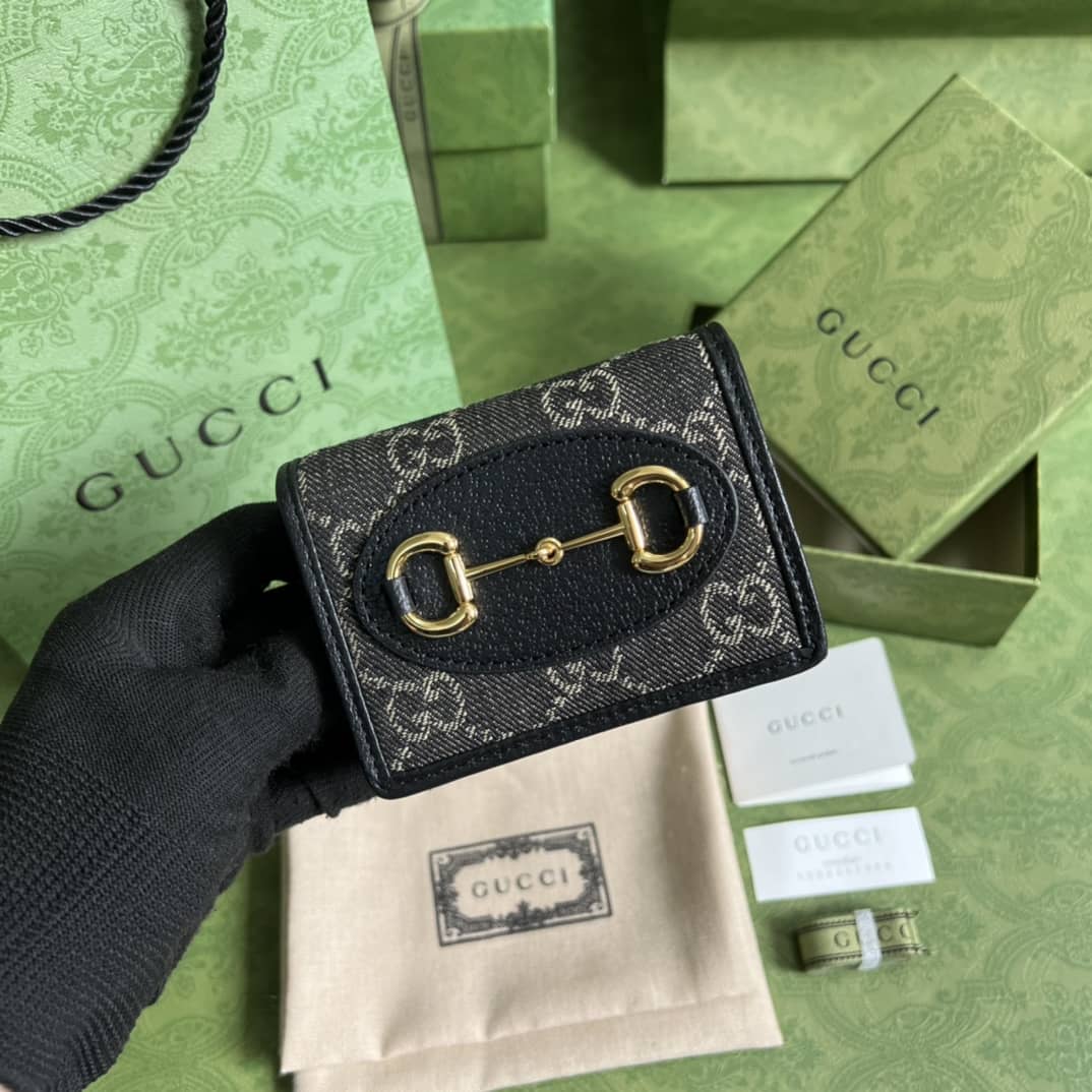 Best Replica Gucci Horsebit 1955 Card Holder 621887 Replica Wallet - Colareps