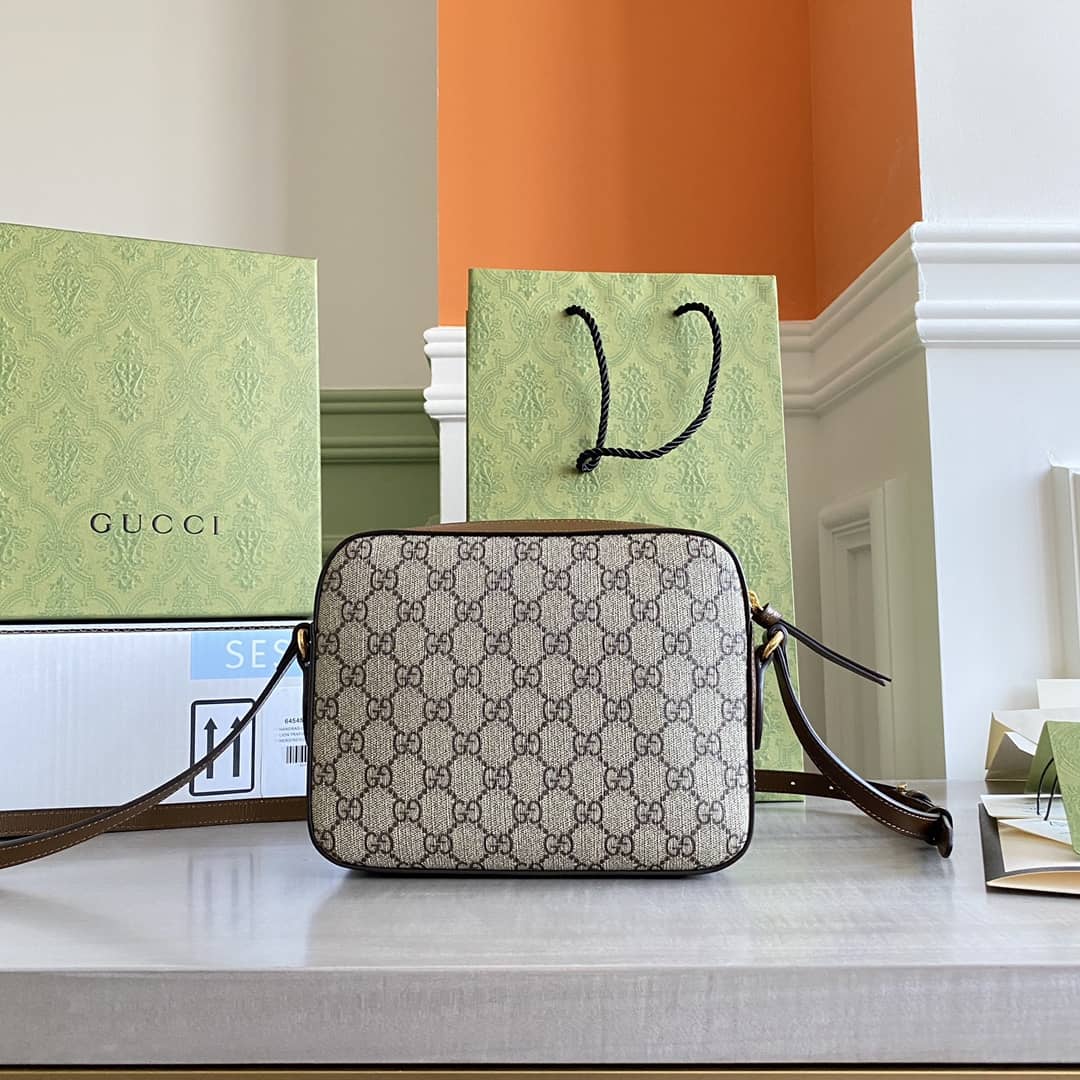 Best Replica Gucci Horsebit 1955 GG Crossbody Bag Replica Brown 645454 - Colareps