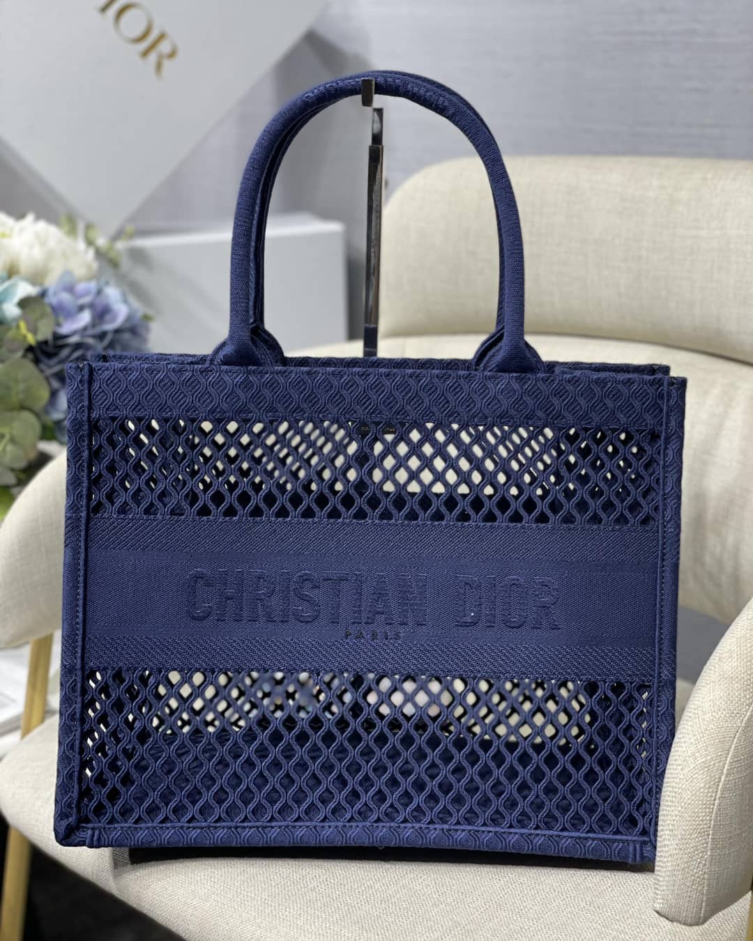 Best Replica Christian Dior Mesh Book Tote Bag - Colareps