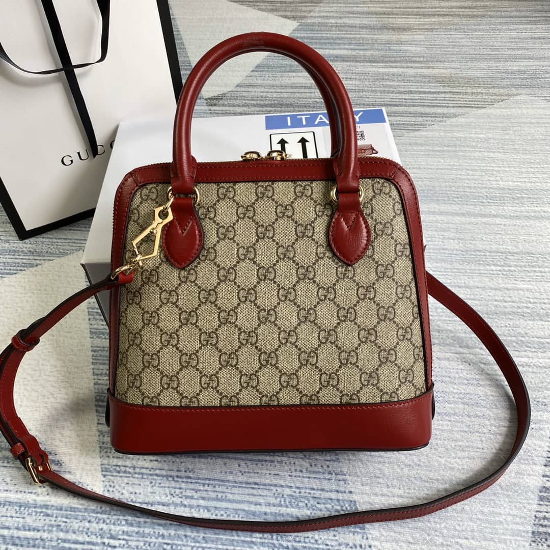 Best Replica Gucci 1955 Horsebit Polkadot Handle Bag Replica 621220 - Colareps