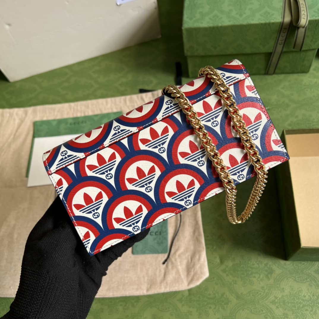 Best Replica Adidas x Gucci Wallet With Chain 621892 Replica Crossbody Bag - Colareps
