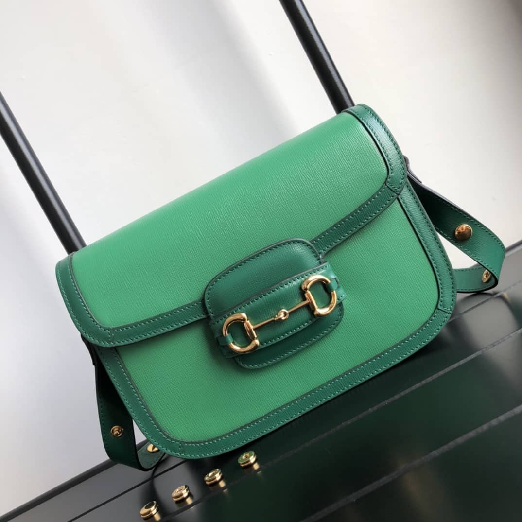 Best Replica Gucci Horsebit 1955 Shoulder Bag Replica Green 602204 - Colareps