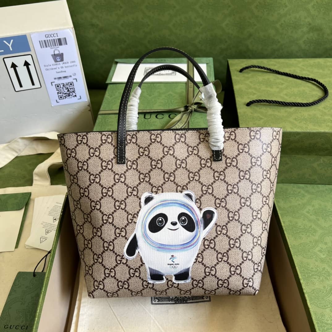 Best Replica Gucci Children Panda Olympics Tote 410812 Replica Bag - Colareps