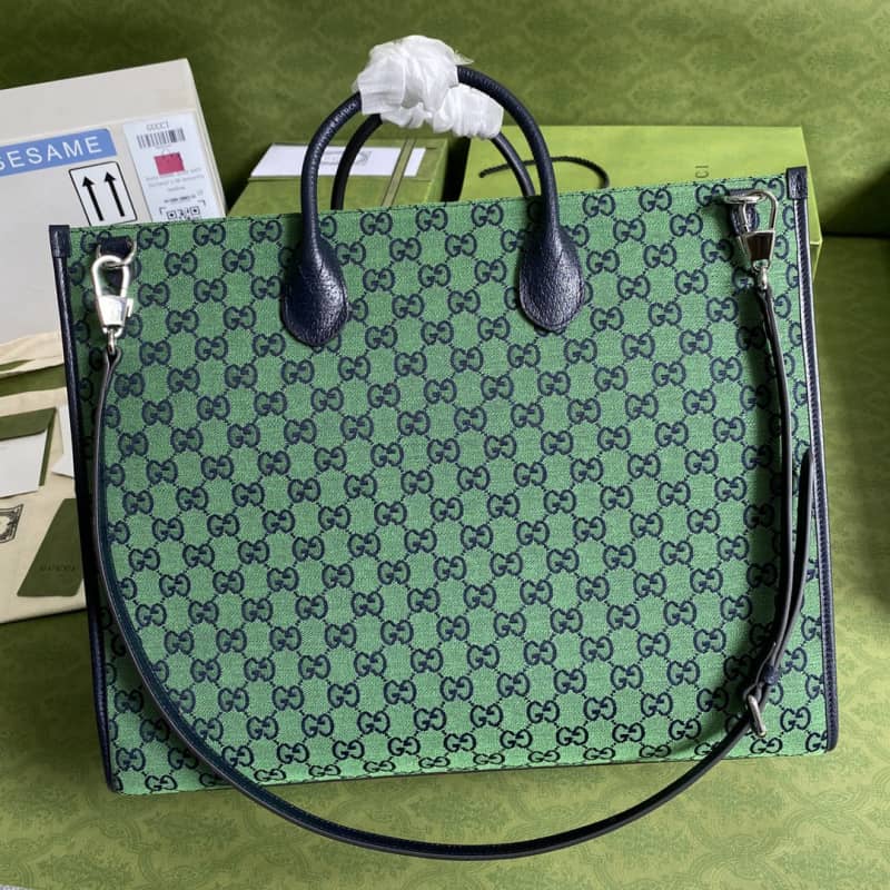 Best Replica Gucci Les Pommes Large Tote Replica Green 659980 - Colareps