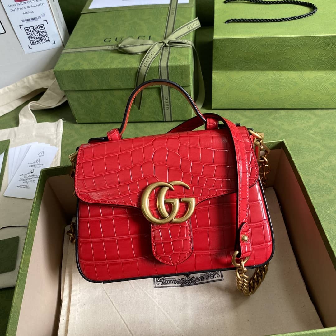 Best Replica Gucci Marmont GG Mini Top Handle Bag Replica 547260 - Colareps