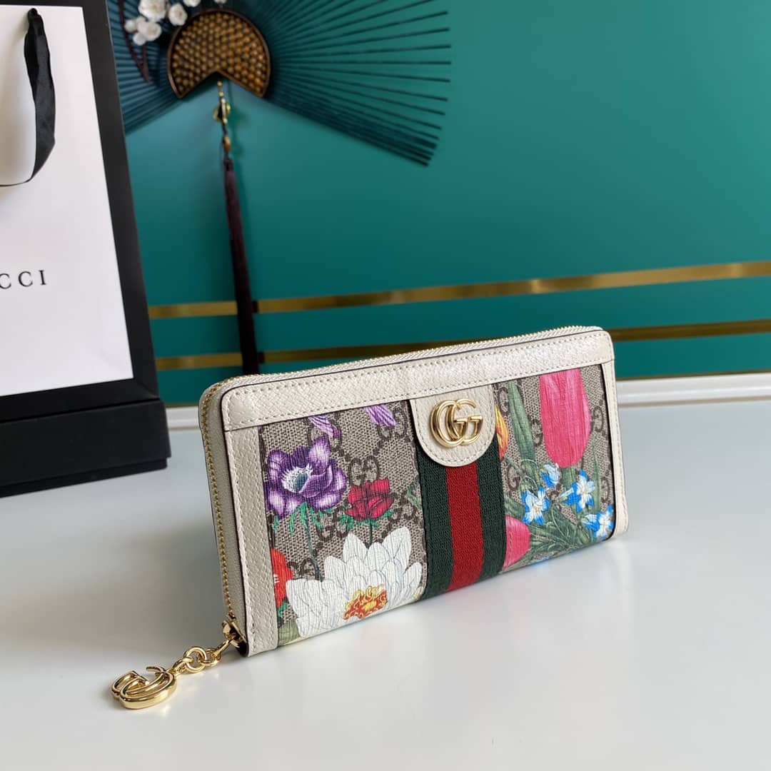 Best Replica Gucci Ophidia GG Zip Around Wallet Replica 523154 - Colareps
