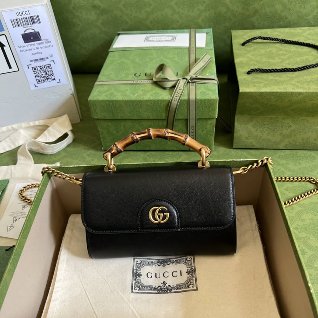 Best Replica Gucci GG Small Top Handle Tote Bag With Bamboo 675794 Replica - Colareps