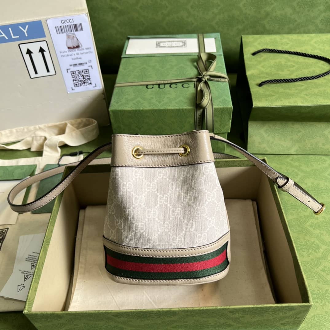 Best Replica Gucci Ophidia Mini GG Supreme 550620 Replica Bucket Bag - Colareps